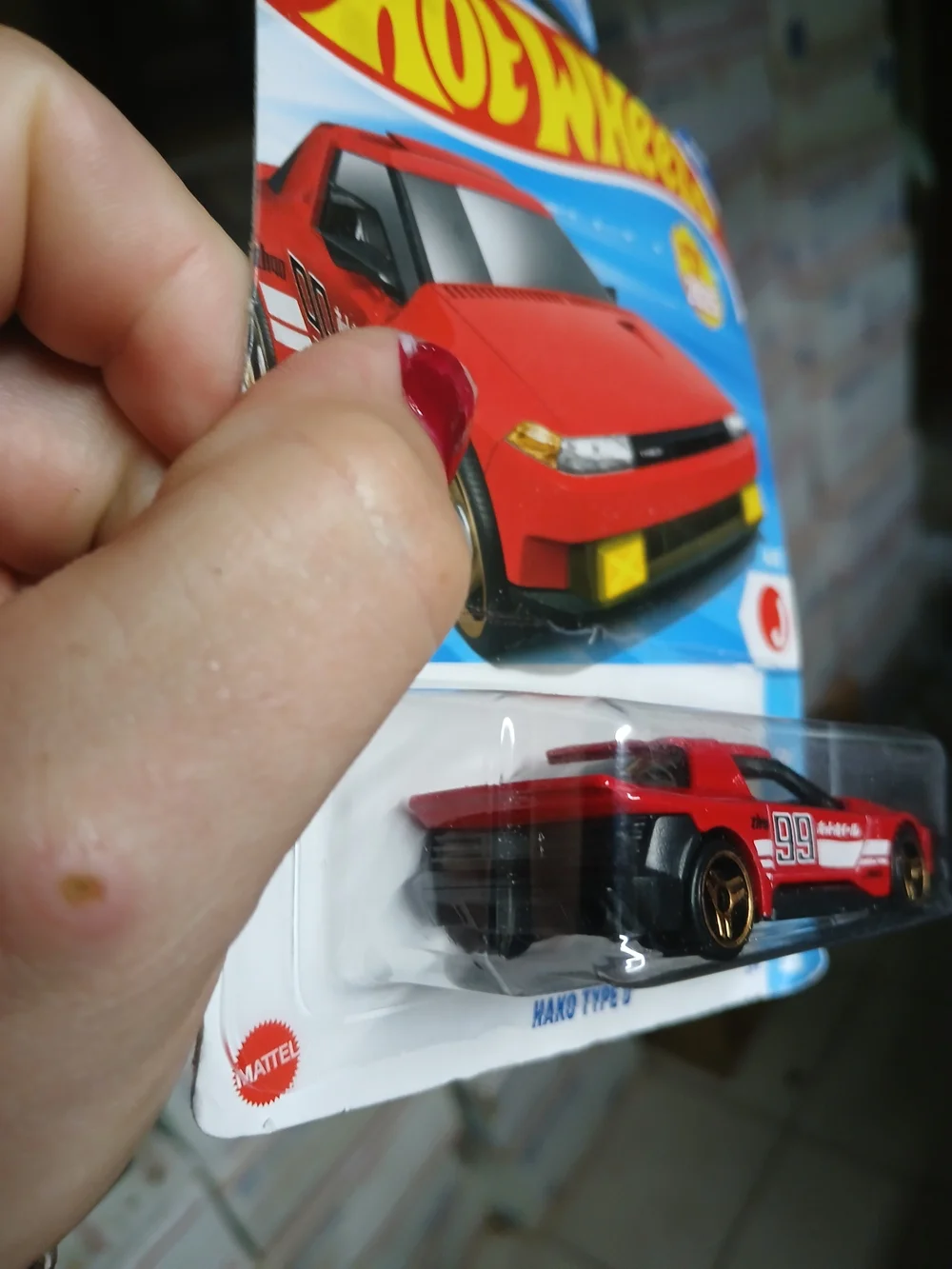 Hot Wheels Hako Type D in red from the 2025 HW J-Imports series (number 4/5, col